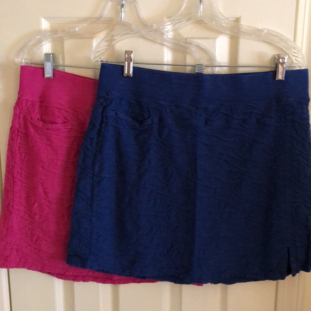Horny Toad Summer Skirts Navy & Pink size large
